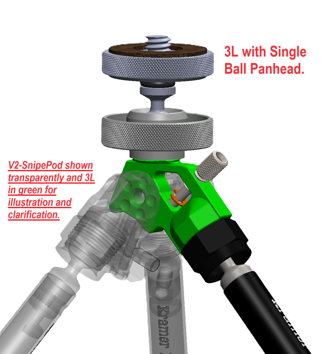3L Third Leg Conversion for V2SnipePod sitting models Kramer Designs